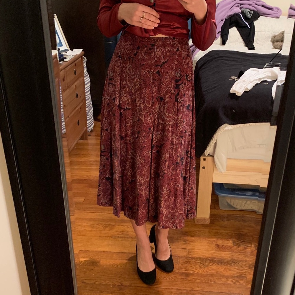 Vintage Tea Length Skirt